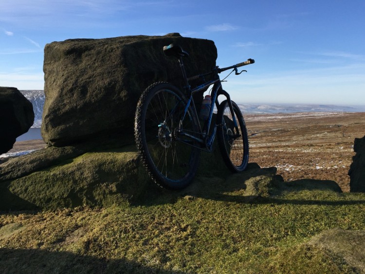 image of bike on hill